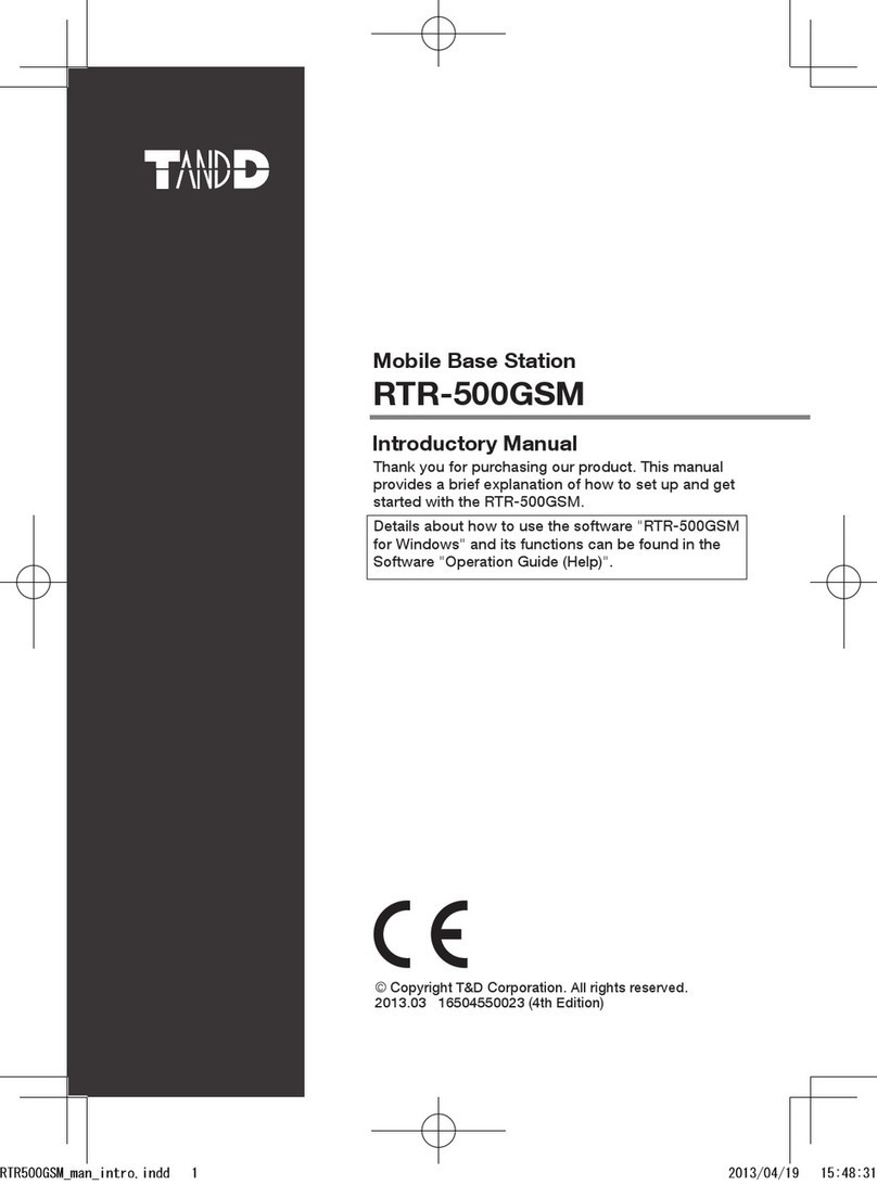 Tando RTR-500GSM Introductory manual
