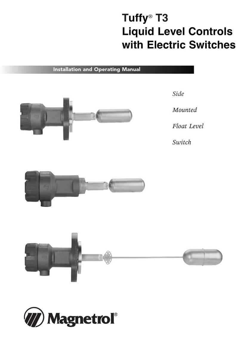 Magnetrol Tuffy T3 series Installation and operating manual Magnetrol Tuffy T3 series Installation and operating manual