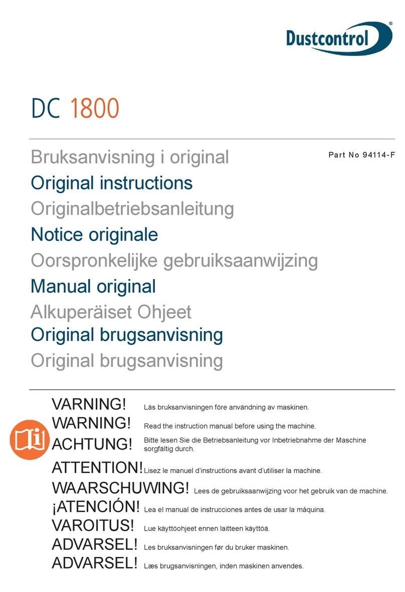 Dustcontrol DC 1800 Original instructions