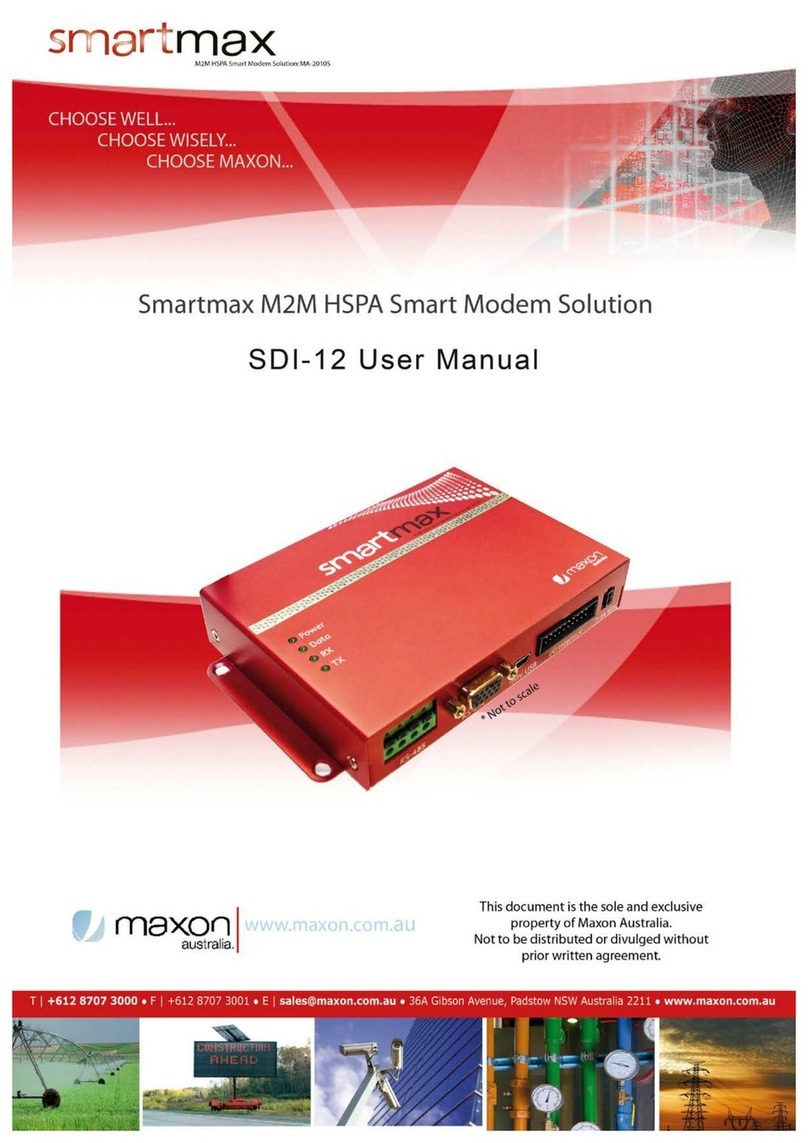 Maxon Smartmax SDI-12 User manual