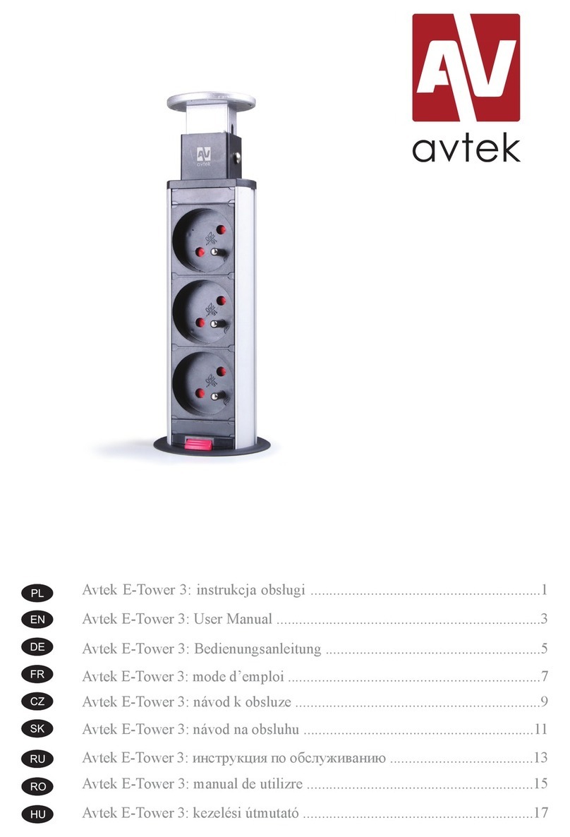 Avtek E-Tower 3 User manual