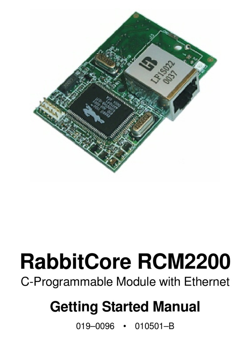 RabbitCore RCM2200 Parts list manual