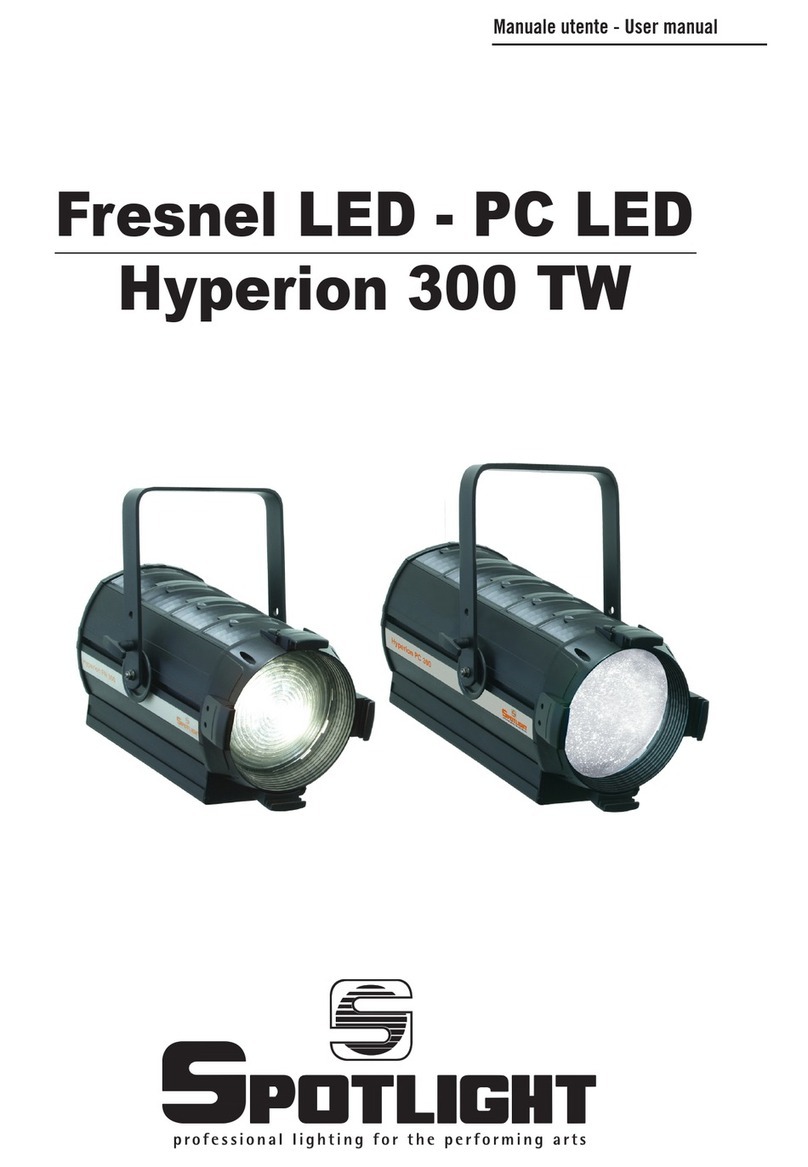 Spotlight Fresnel LED Hyperion 300 TW User manual