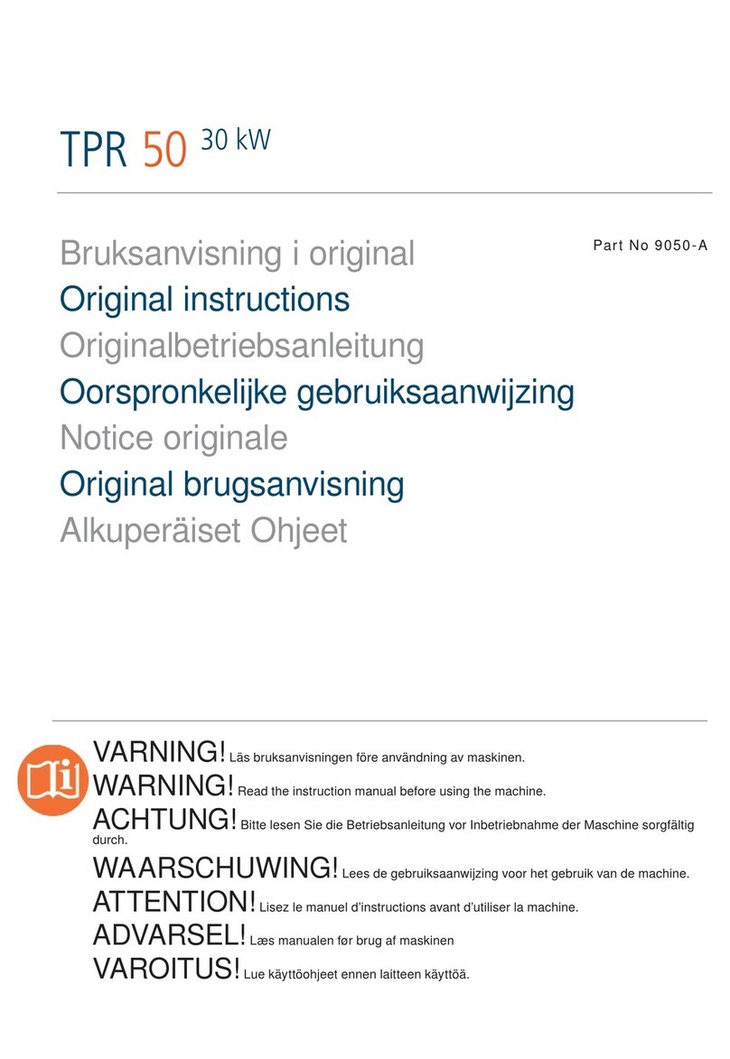 Dustcontrol TPR 50 Original instructions