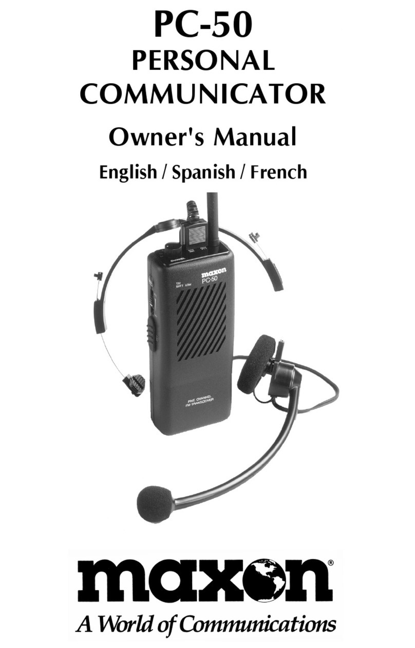 Maxon PC-50 User manual