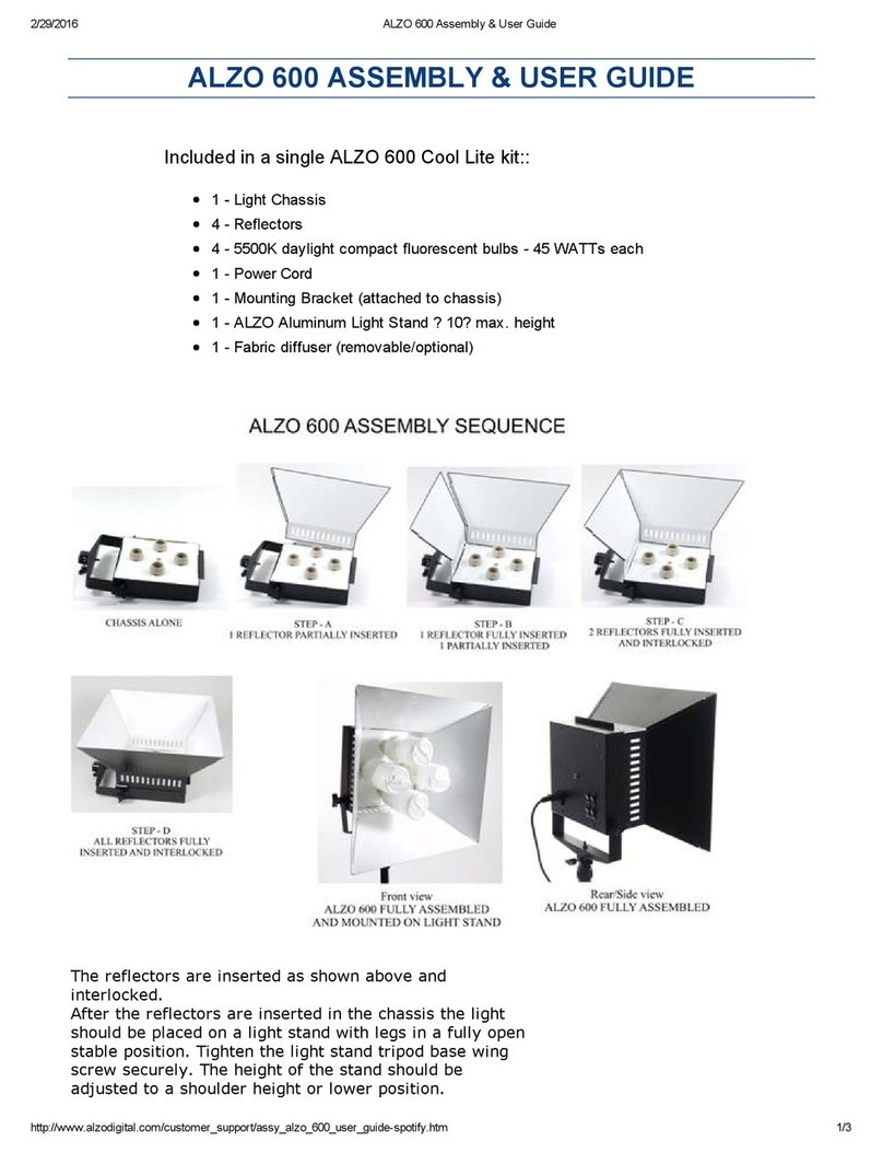 ALZO 600 Assembly & user's guide