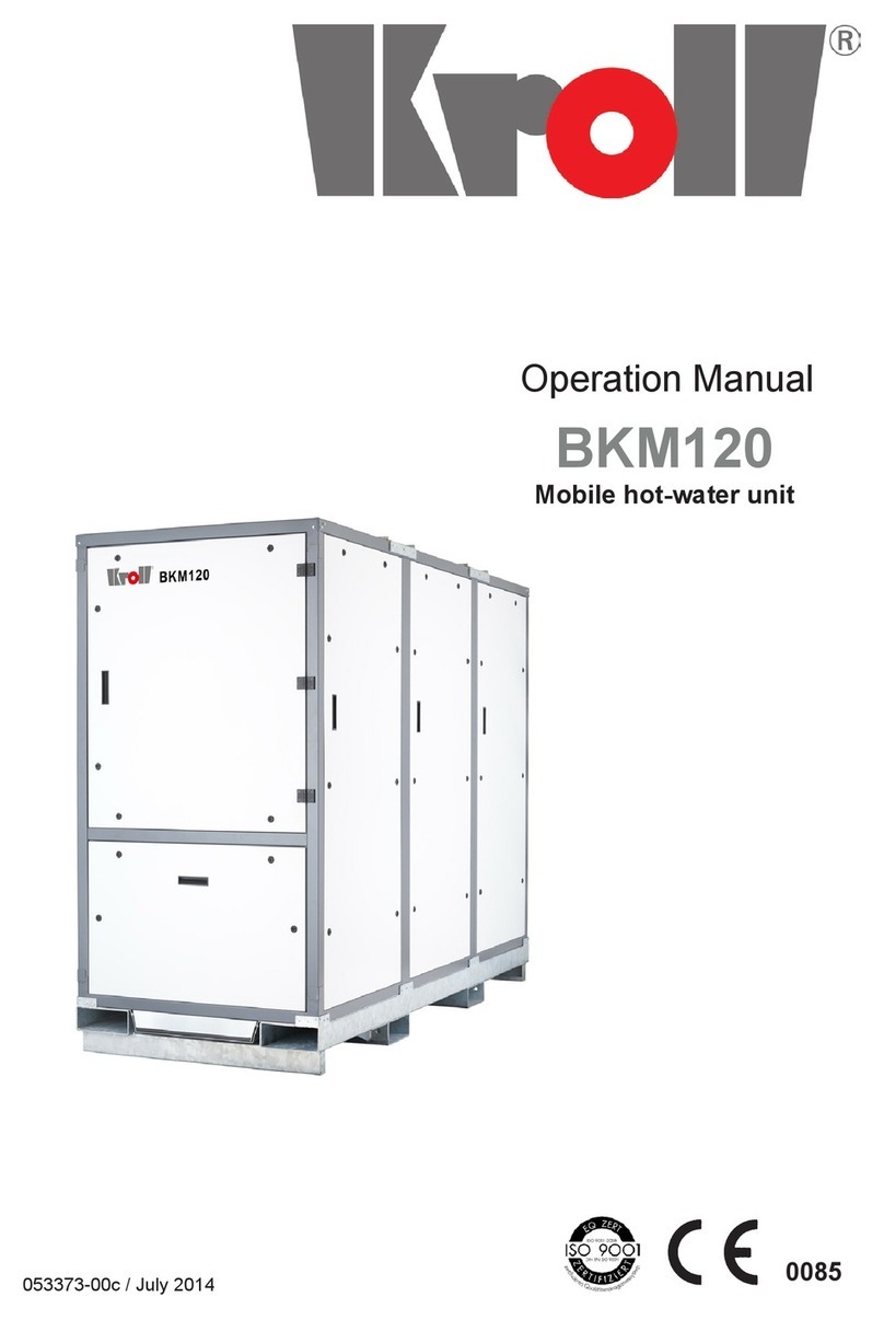 Kroll BKM120 Operation manual