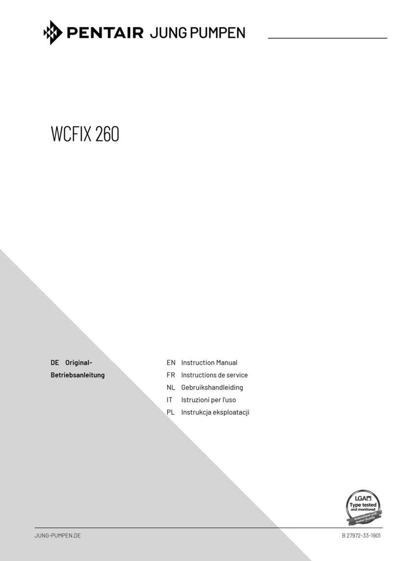 Pentair Jung Pumpen WCFIX 260 instruction manual