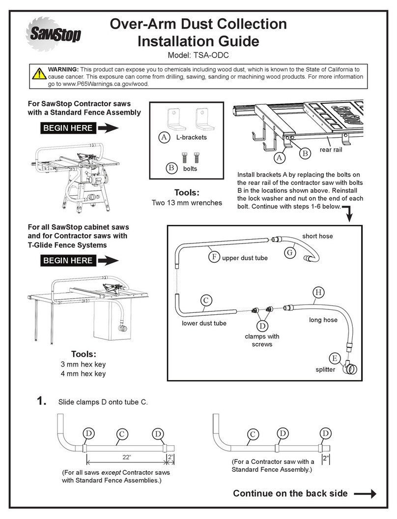 SawStop TSA-ODC installation guide