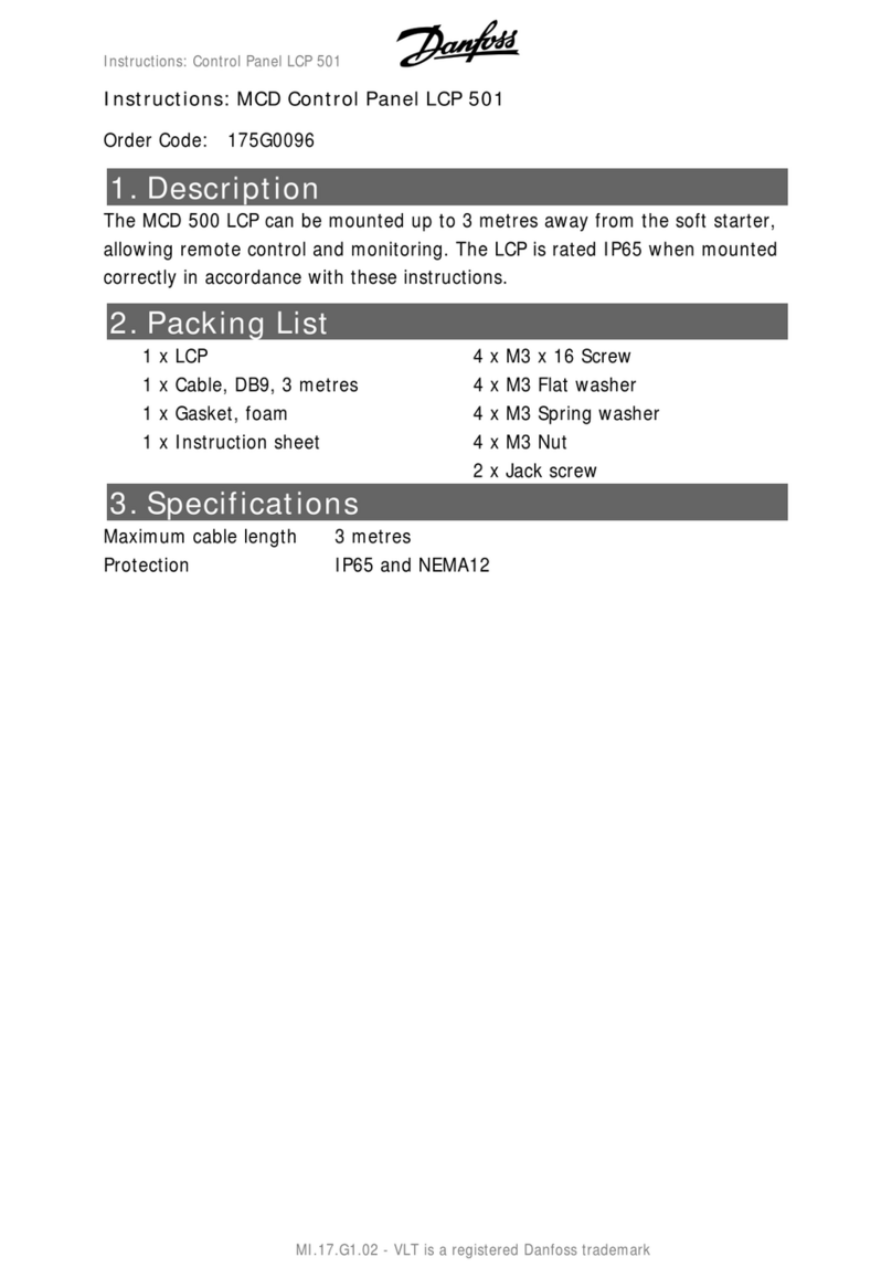 Danfoss MCD LCP 501 instructions Danfoss MCD LCP 501 instructions