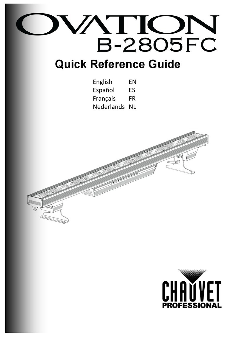 Chauvet Professional Ovation B-2805FC Quick reference guide