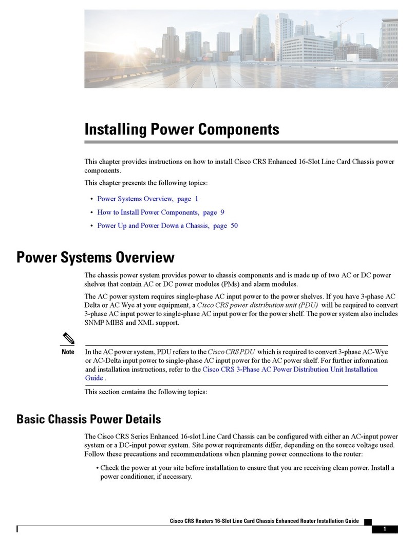 Cisco CRS Series User manual Cisco CRS Series User manual
