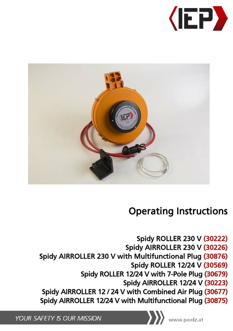 IEP Spidy ROLLER 230 V operating instructions