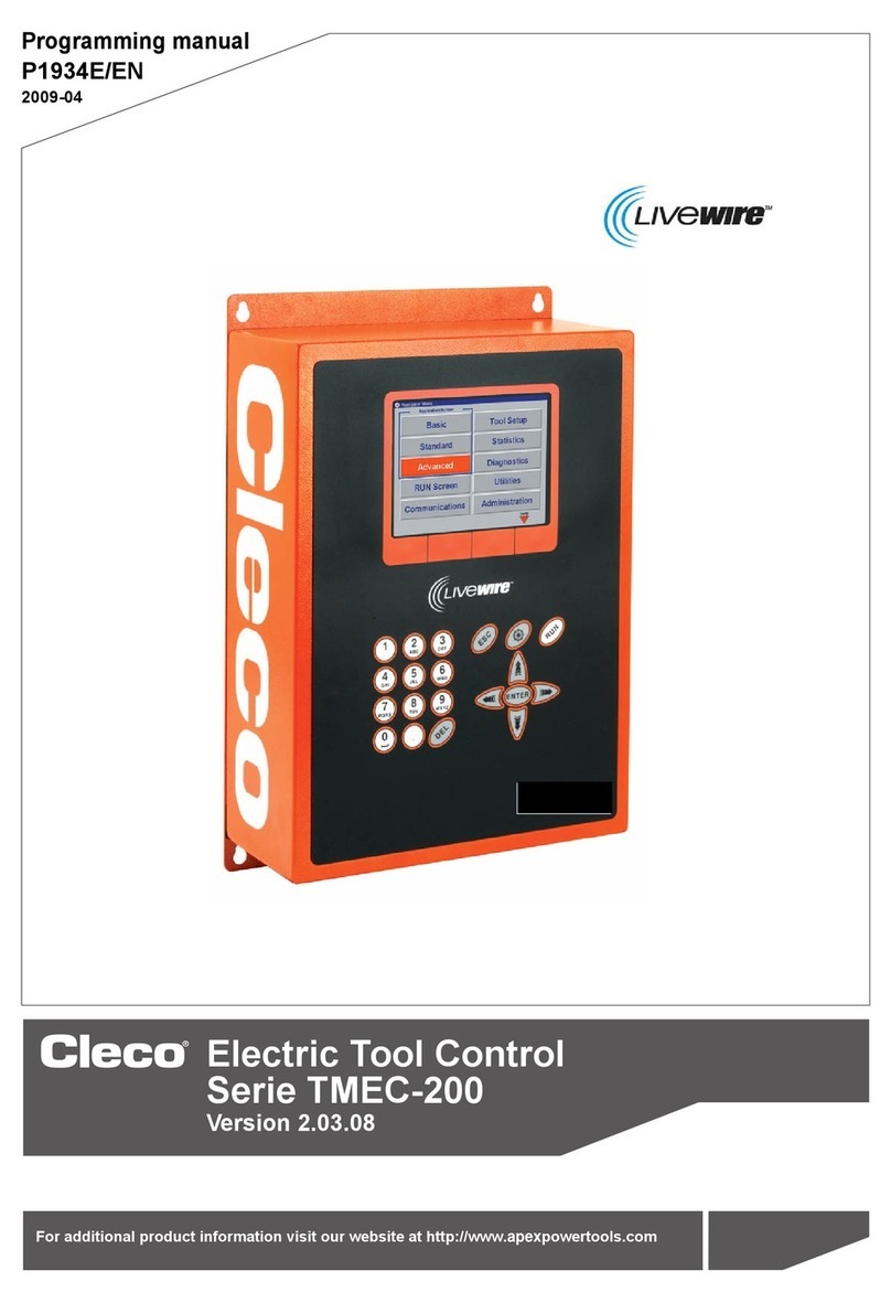 Cleco LIVEWIRE TMEC-200 Series Programming manual