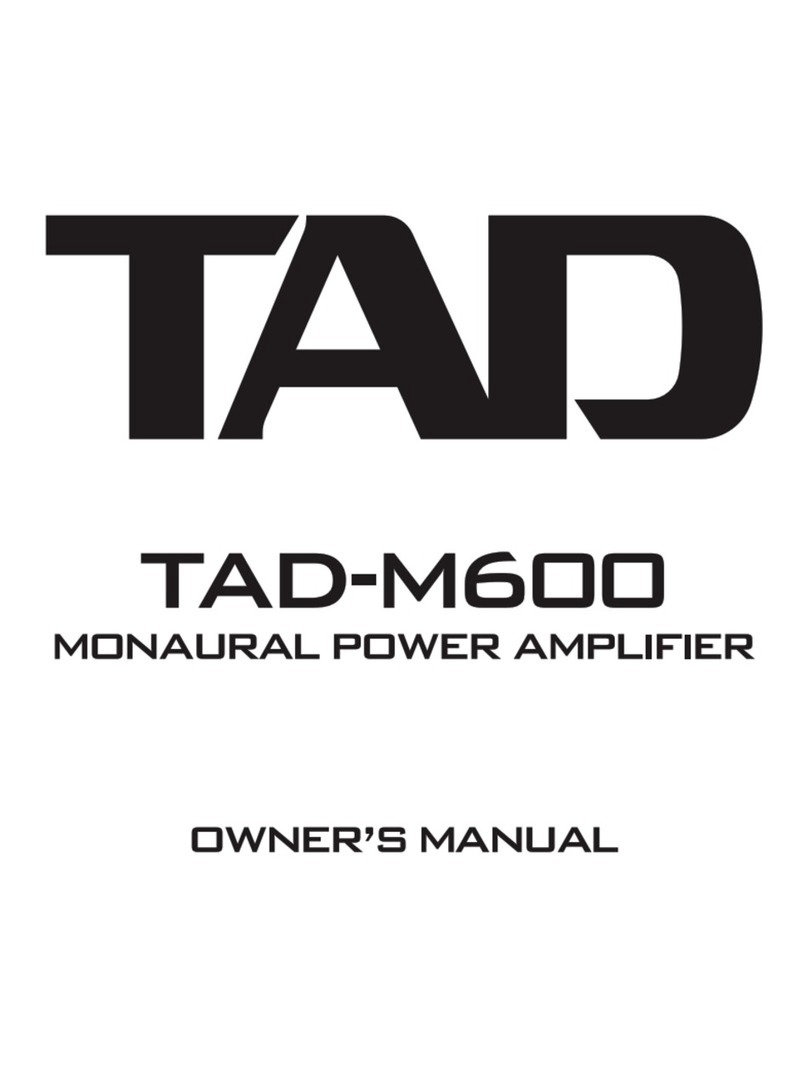 TAD TAD TAD-M600 User manual
