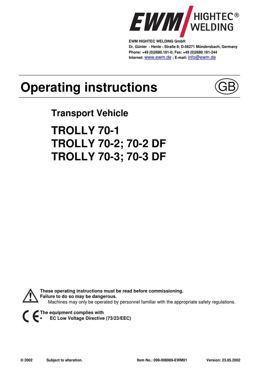 EWM TROLLY 70-1 User manual