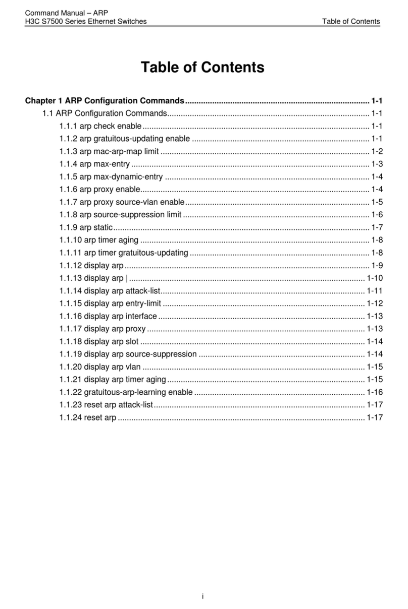 H3C S7500 Series Command manual
