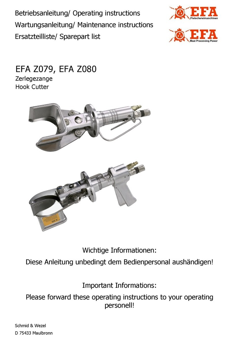 EFA Z079 Operating and maintenance instructions, Sparepart list
