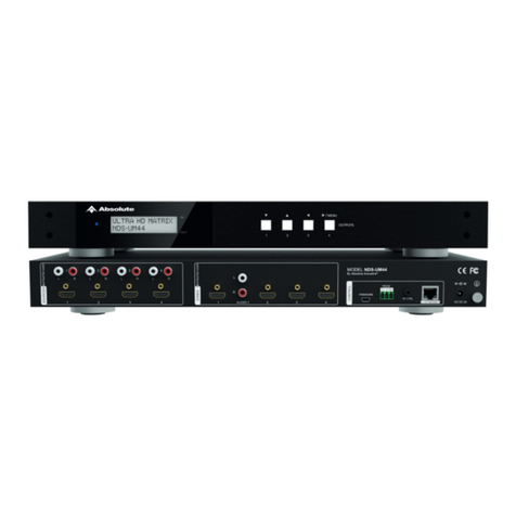 Absolute Acoustics NDS-UM Series User manual