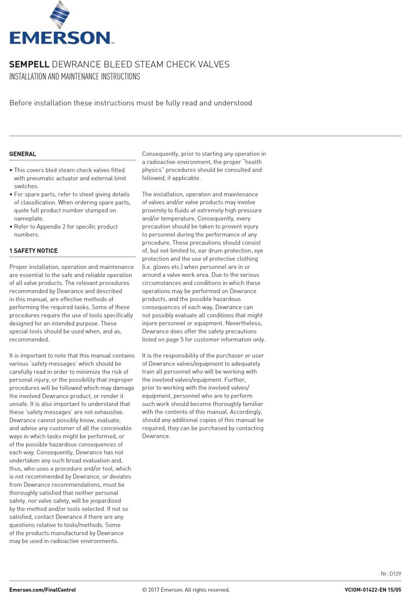 Emerson SEMPELL User manual
