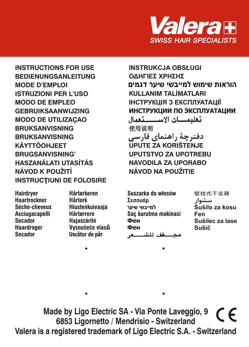 VALERA 545 Series Instructions for use