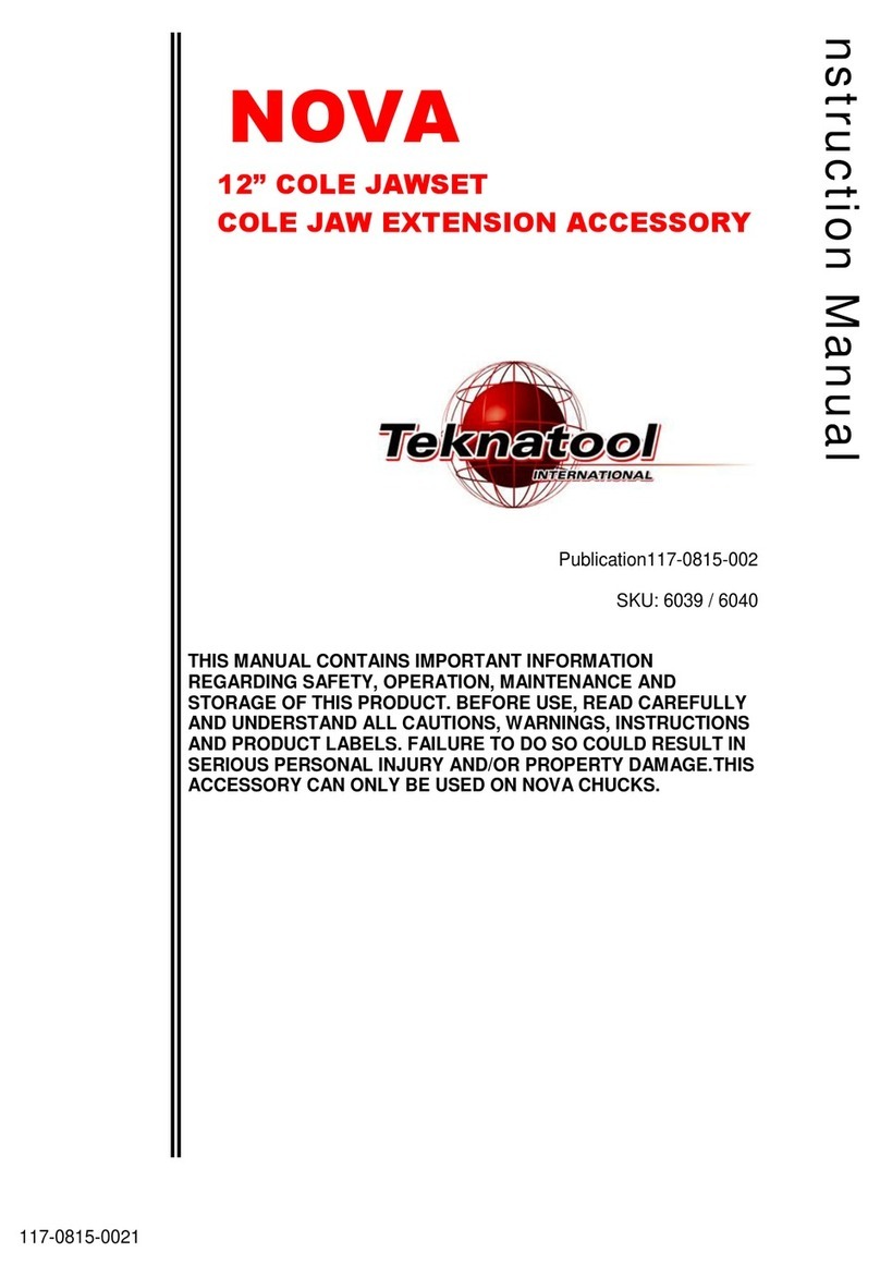 Teknatool NOVA 6039 instruction manual