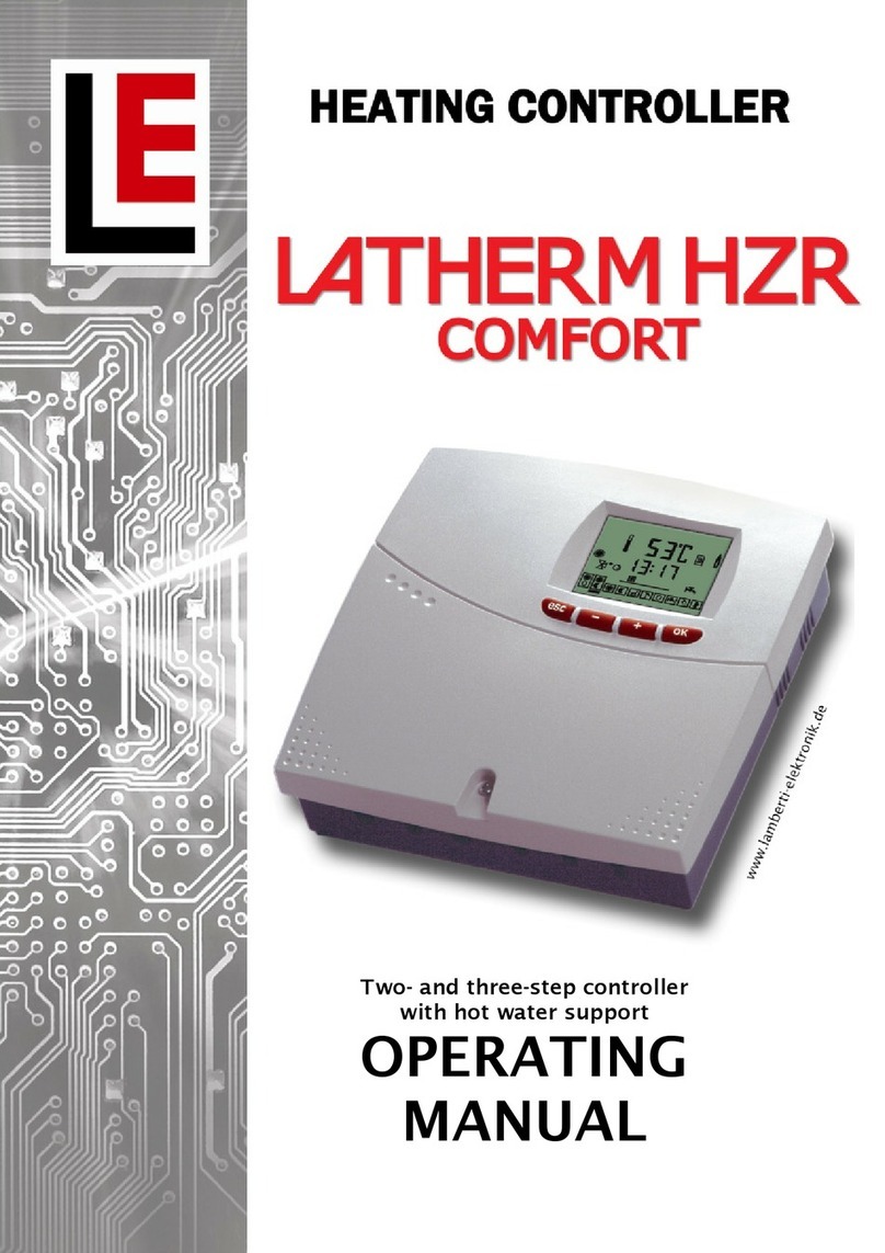 LAMBERTI ELEKTRONIK Latherm HZR Comfort operating manual LAMBERTI ELEKTRONIK Latherm HZR Comfort operating manual