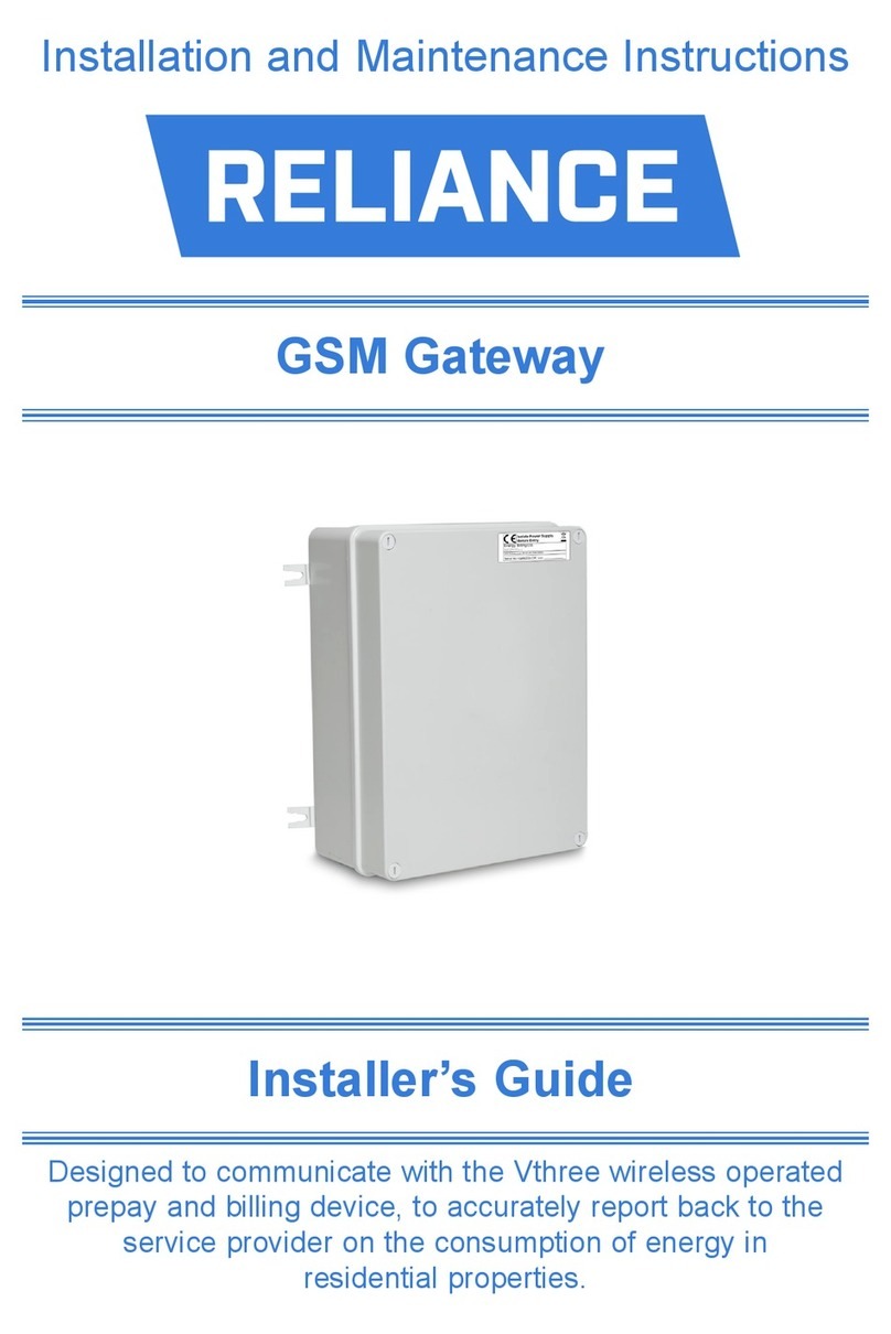Reliance Gsm Gateway Installer's guide