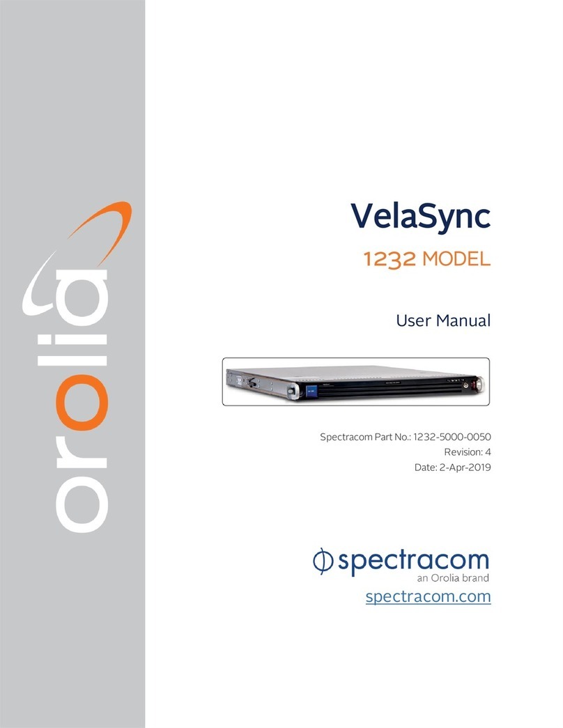 Orolia Spectracom VelaSync 1232 user manual