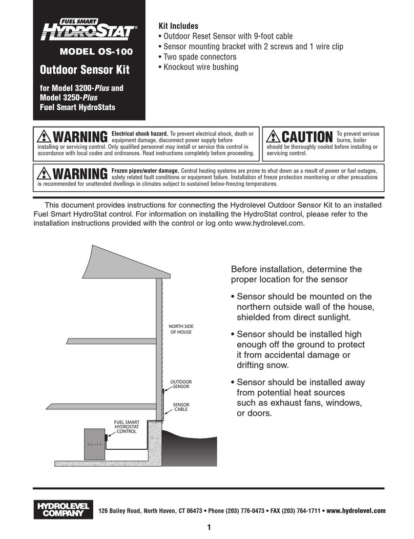 Hydrolevel Company HydroStat OS-100 manual