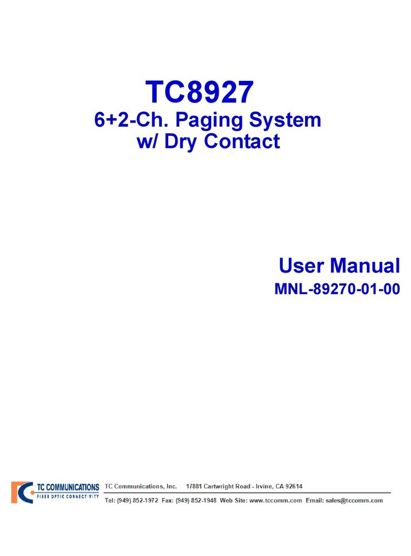 TC Communications TC8927 user manual