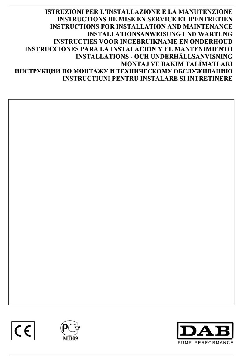 DAB KVC 3/3 Operating and maintenance manual