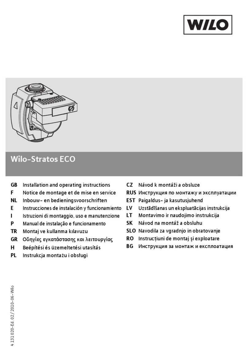 Wilo Stratos ECO Series User manual