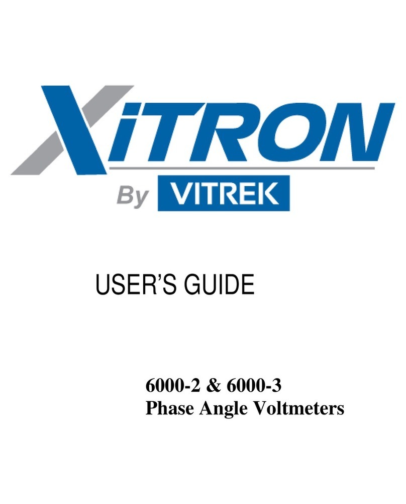 Vitrek Xitron 6000-2 user guide