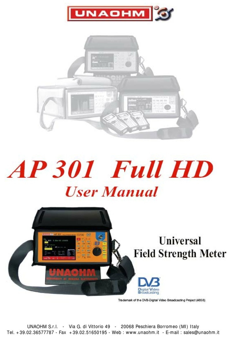 UNAOHM AP 301 user manual