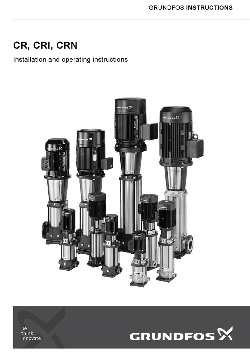 Grundfos CR Series Installation and operating instructions Grundfos CR Series Installation and operating instructions