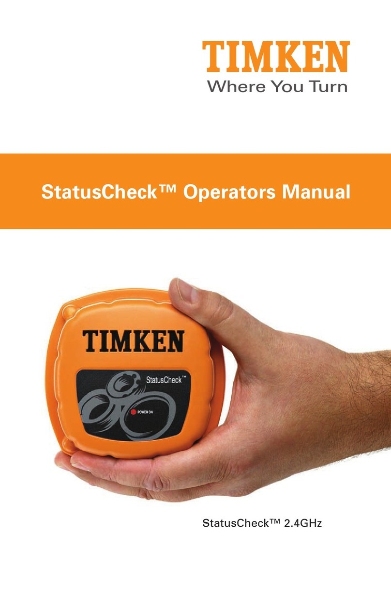 Timken StatusCheck User manual