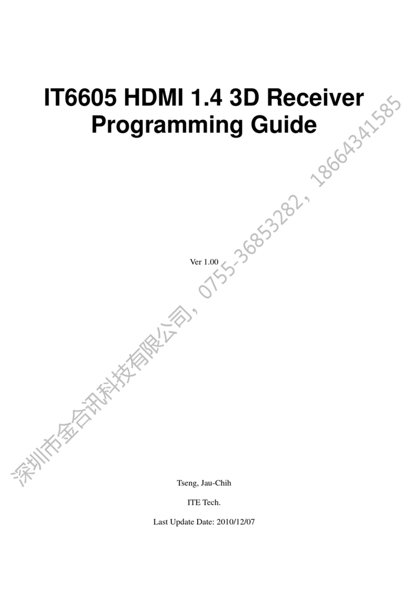 ITE IT6605 Programming guide