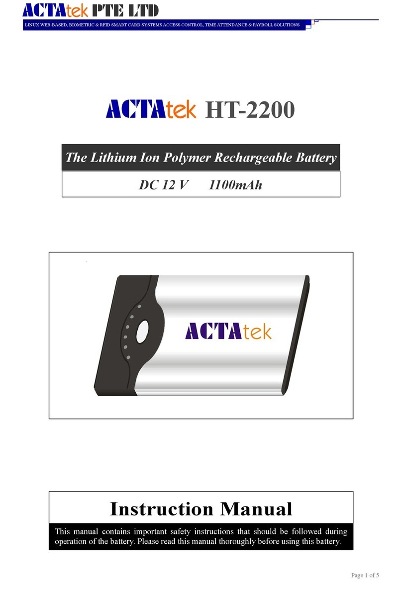 ACTAtek HT-2200 instruction manual