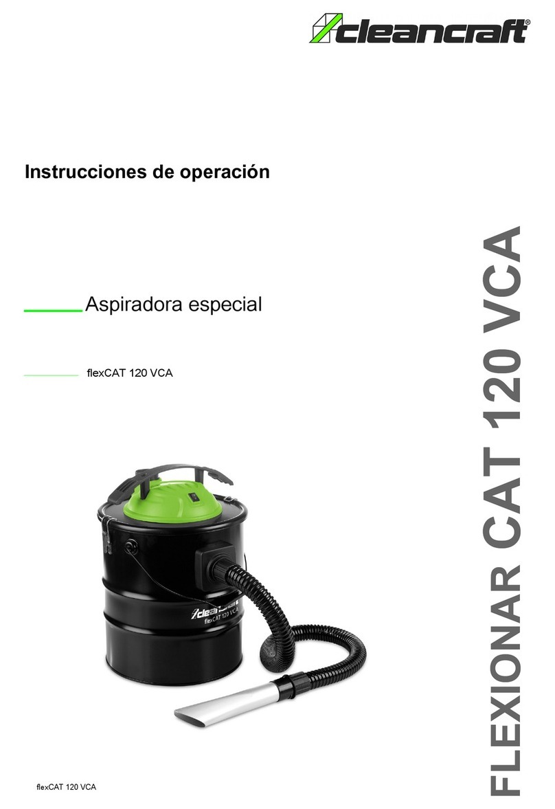 CleanCraft flexCAT 120 VCA operating instructions