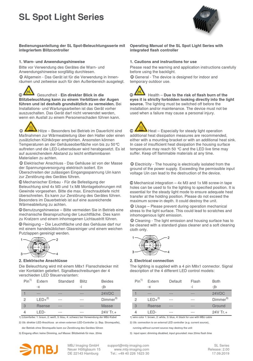 mbj SL Series operating manual
