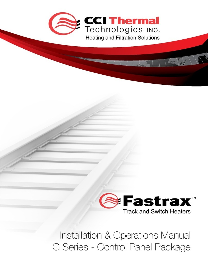 CCI Thermal Technologies Fastrax G Series Installation & operation manual
