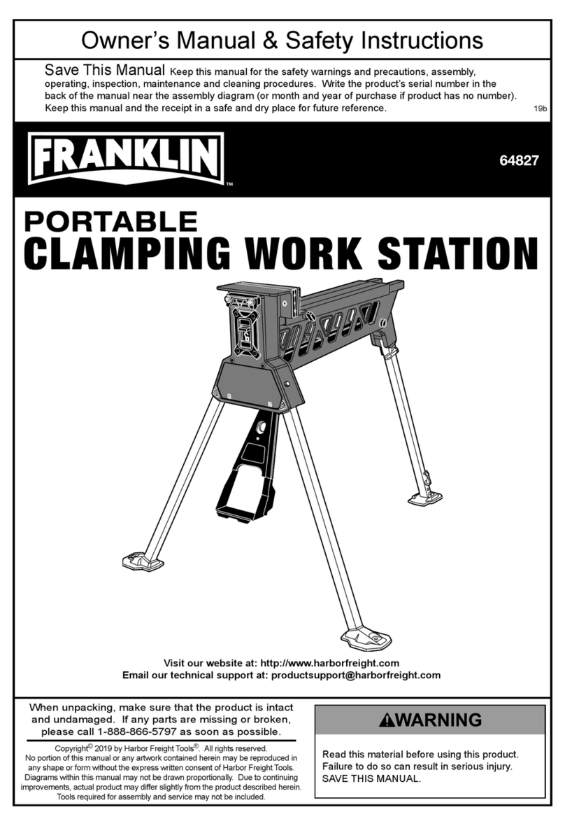 Harbor Freight Tools FRANKLIN Series Owner's manual & safety instructions