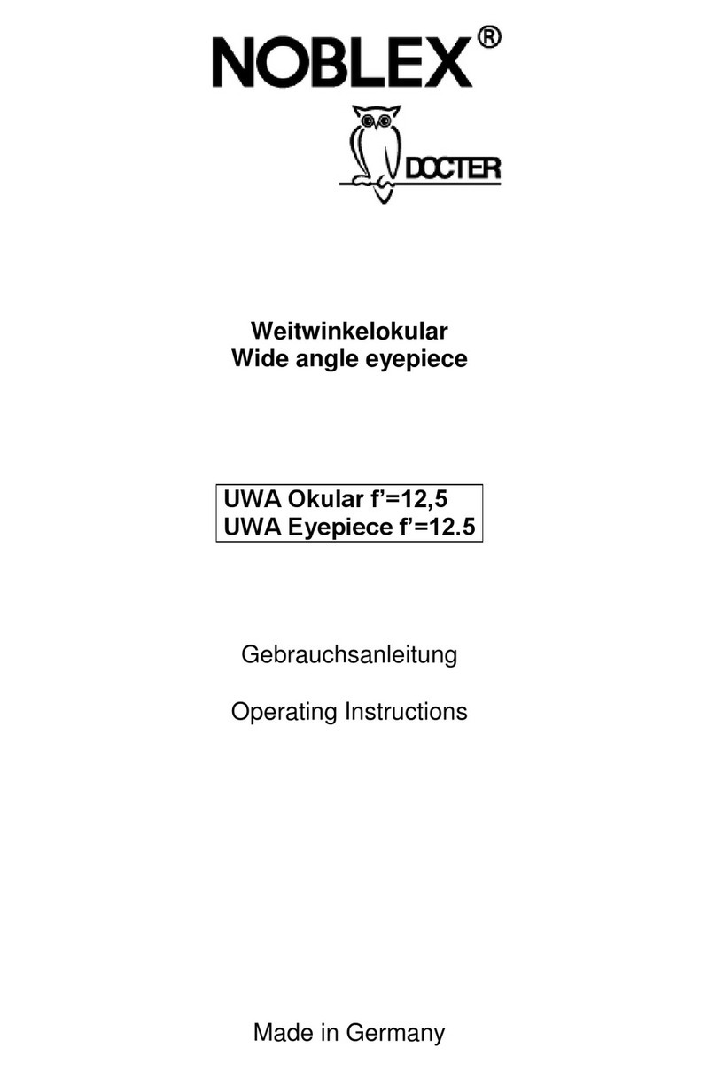 Noblex DOCTER UWA Okular operating instructions