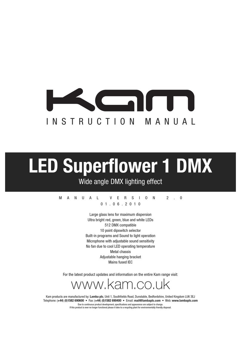 KAM LED Superflower 1 DMX User manual
