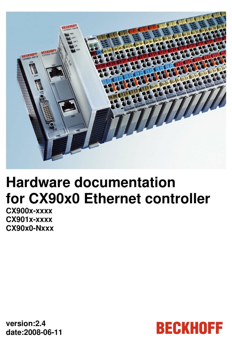 Beckhoff CX90 0 Series Operator's manual