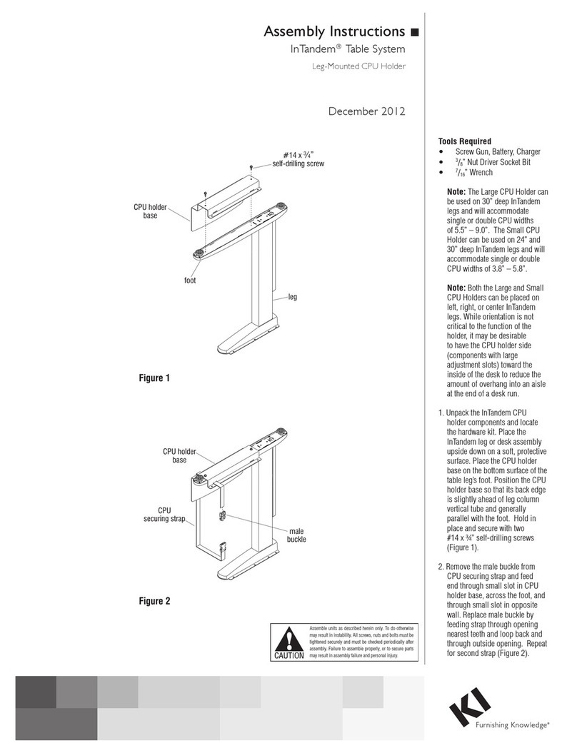 KI InTandem Leg-Mounted CPU Holder User manual