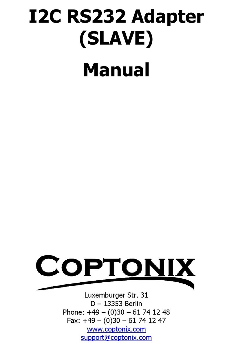 COPTONIX I2C-RS232-Adapter manual