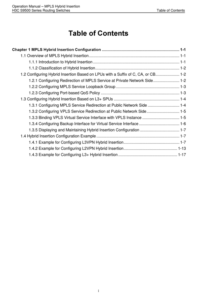 H3C S9500 Series Operation manual