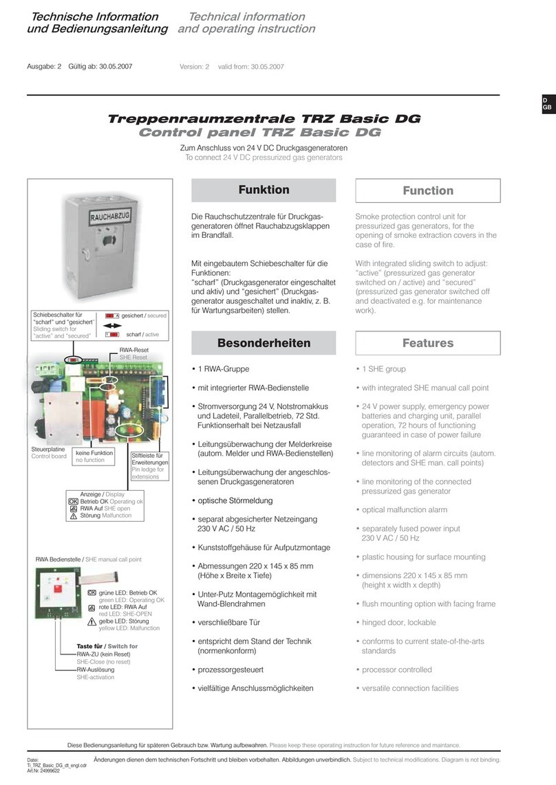 Essmann TRZ Basic DG Technical information and operating instruction
